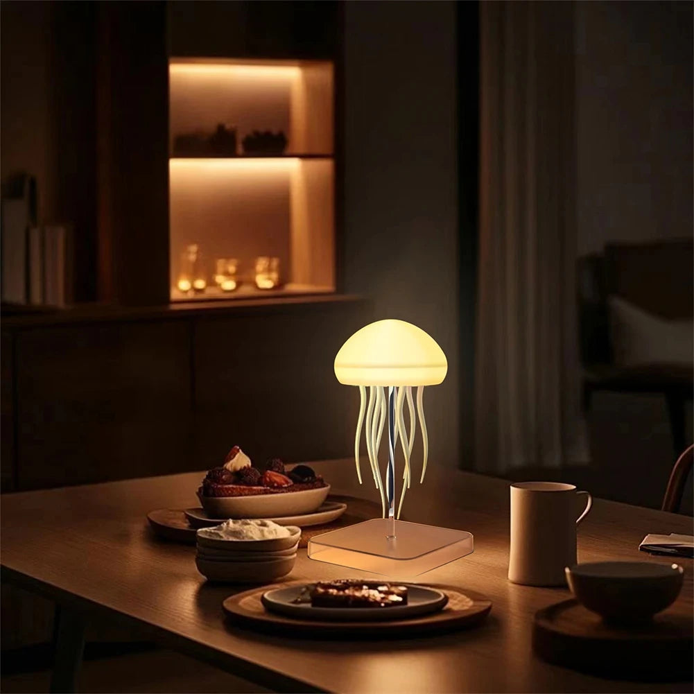 Jellyfish Cartoon LED Nihgt Light Voice Control Gradient Cute