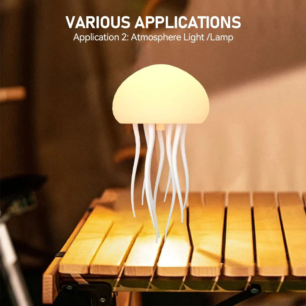 Jellyfish Cartoon LED Nihgt Light Voice Control Gradient Cute