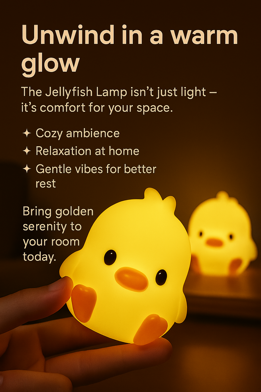 Duck Night Light Bedroom Decoration Cute Cartoon Animal