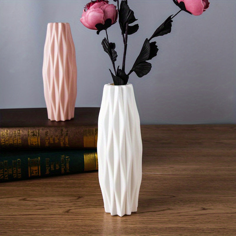 Nordic Plastic Vase, Creative Modern Vases, Simple Flower Vases Decor, Scene Decor, Room Decor, Wedding Supplies (Flowers Not Included)