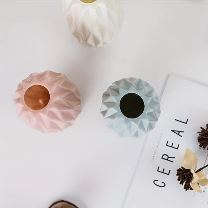 Nordic Plastic Vase, Creative Modern Vases, Simple Flower Vases Decor, Scene Decor, Room Decor, Wedding Supplies (Flowers Not Included)