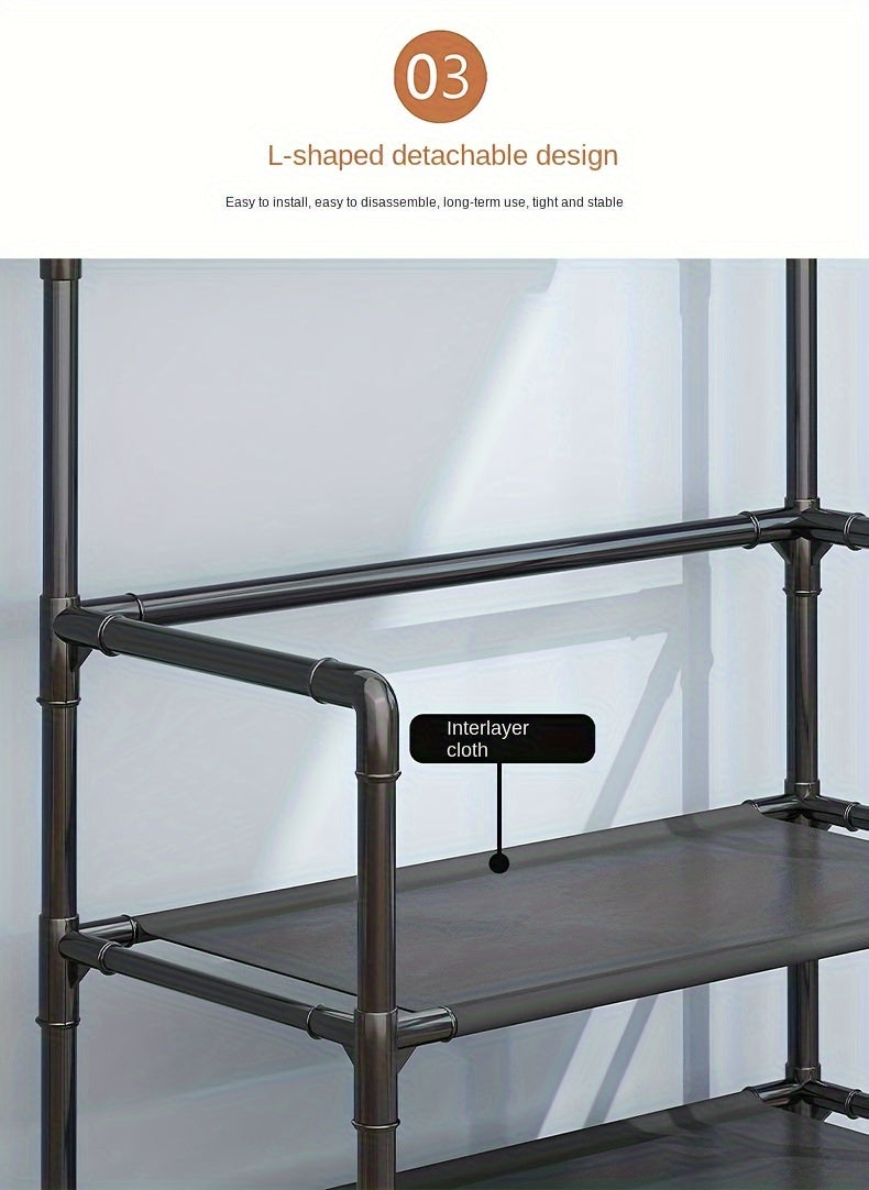 Multipurpose Coat Hanger And Shoe Shelf