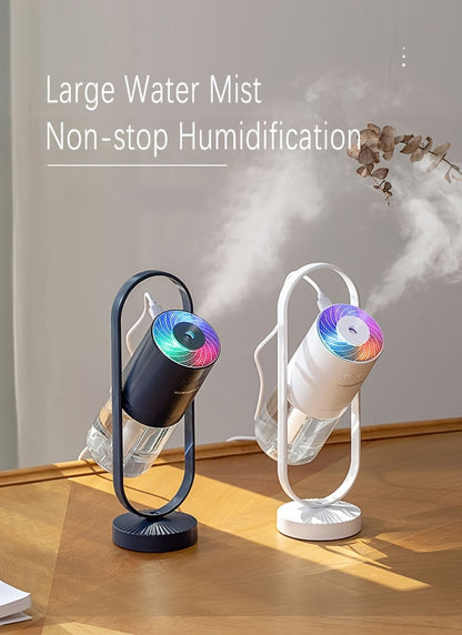 200ml LED Ultrasonic Humidifier - Whisper-Quiet Cool Mist, 7 Colorful Lights, Portable Mini Humidifier for Home, Office & Bedroom