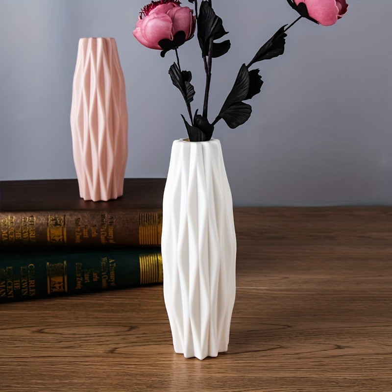 Nordic Plastic Vase, Creative Modern Vases, Simple Flower Vases Decor, Scene Decor, Room Decor, Wedding Supplies (Flowers Not Included)