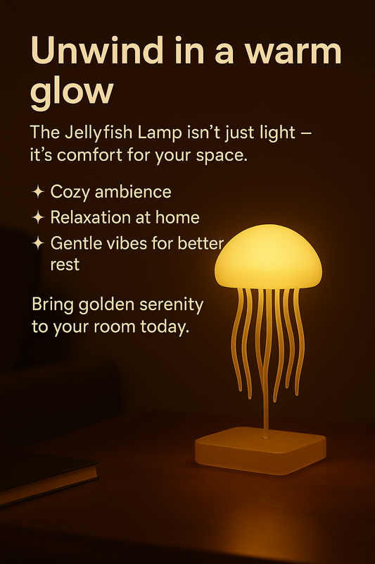 Jellyfish Cartoon LED Night Light Voice Control Gradient Cute