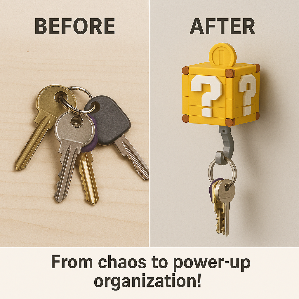 Coin Building Blocks Keychain Set Pendant -  Unique Gifts Christmas Gifts