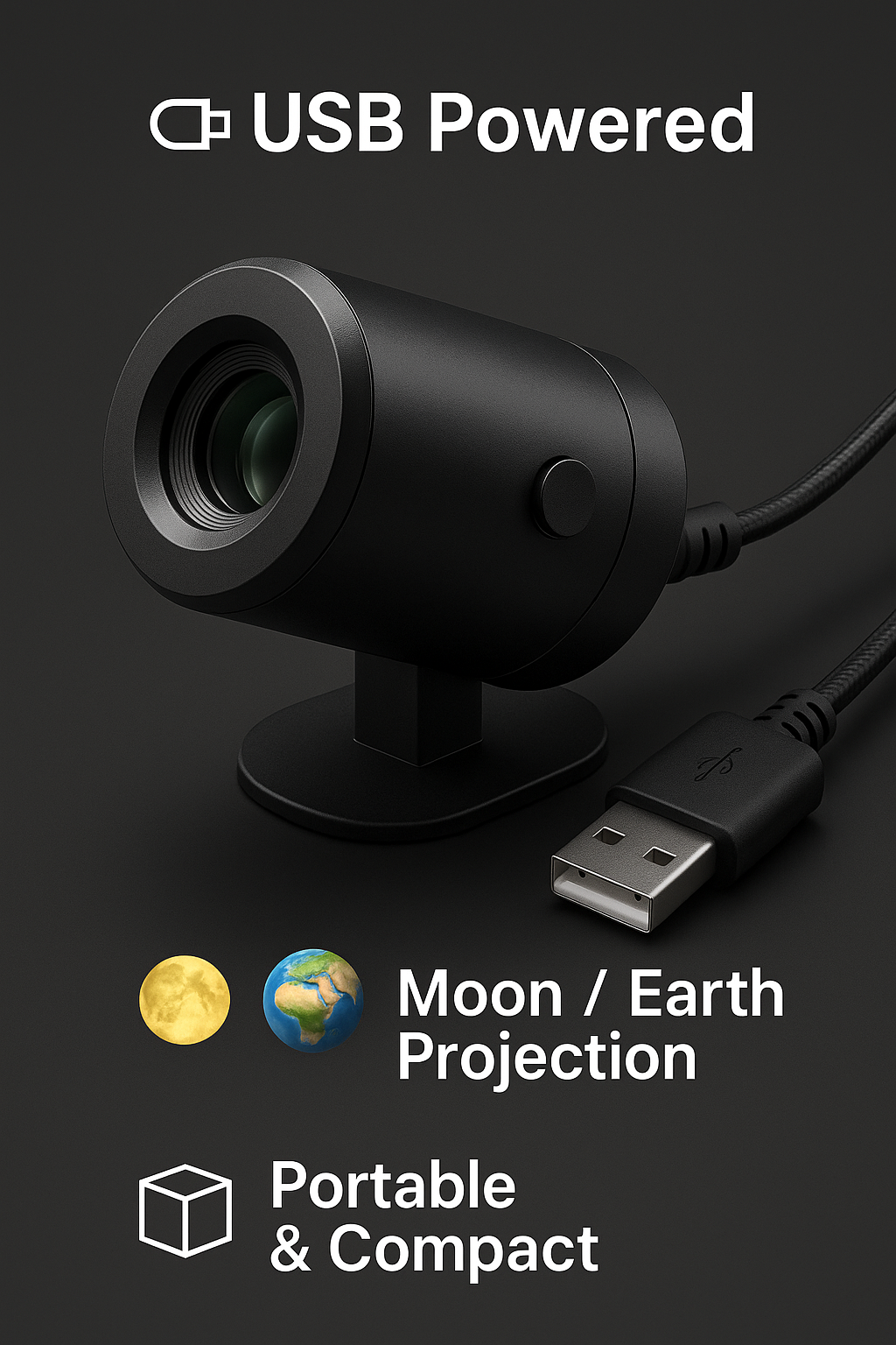 Ceiling Moon& Earth Projection Atmosphere Light