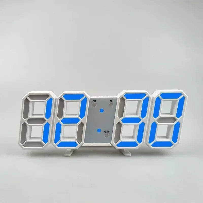 Clock 3D LED Digital Alarm Clock Wall Clock For Home/kitchen/office Clocks Decor Garden