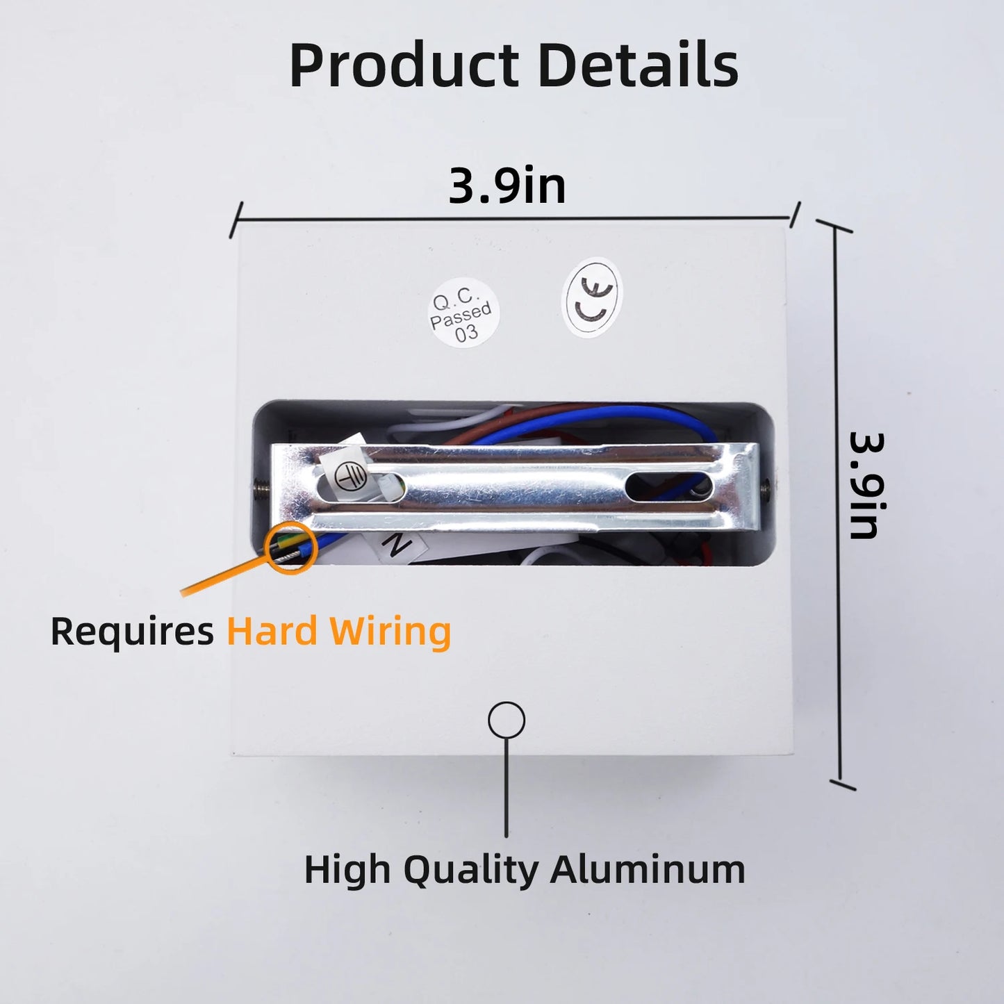 LED Wall Sconces White Up Down Wall Mount Lights for Living Room Hallway Bedroom Decor