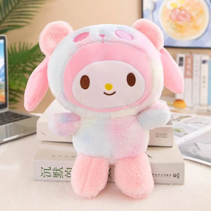 Sanrio 25Cm Anime Kuromid Toys Kawaii Mymelody Cinnamorol Plush Soft Stuffed Animals Doll Plushie Pillow Xmas Gift Decor