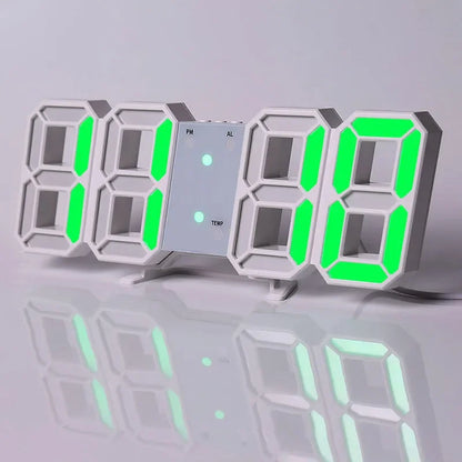 Clock 3D LED Digital Alarm Clock Wall Clock For Home/kitchen/office Clocks Decor Garden