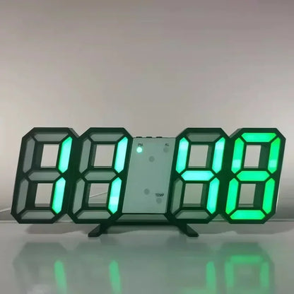 Clock 3D LED Digital Alarm Clock Wall Clock For Home/kitchen/office Clocks Decor Garden
