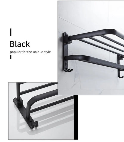 Matte Black 50CM Folding Holder