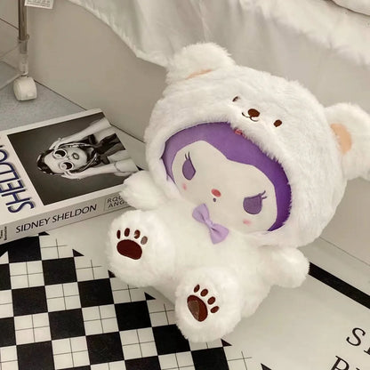 Sanrio 25Cm Anime Kuromid Toys Kawaii Mymelody Cinnamorol Plush Soft Stuffed Animals Doll Plushie Pillow Xmas Gift Decor