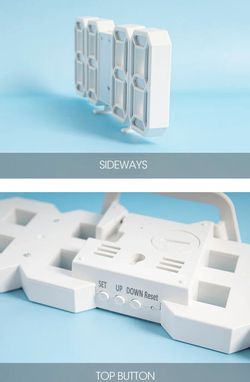 Clock 3D LED Digital Alarm Clock Wall Clock For Home/kitchen/office Clocks Decor Garden