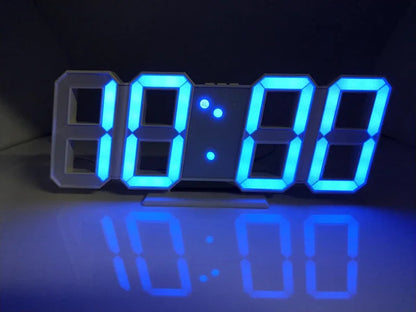 Clock 3D LED Digital Alarm Clock Wall Clock For Home/kitchen/office Clocks Decor Garden