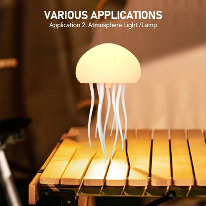 Jellyfish Cartoon LED Nihgt Light Voice Control Gradient Cute