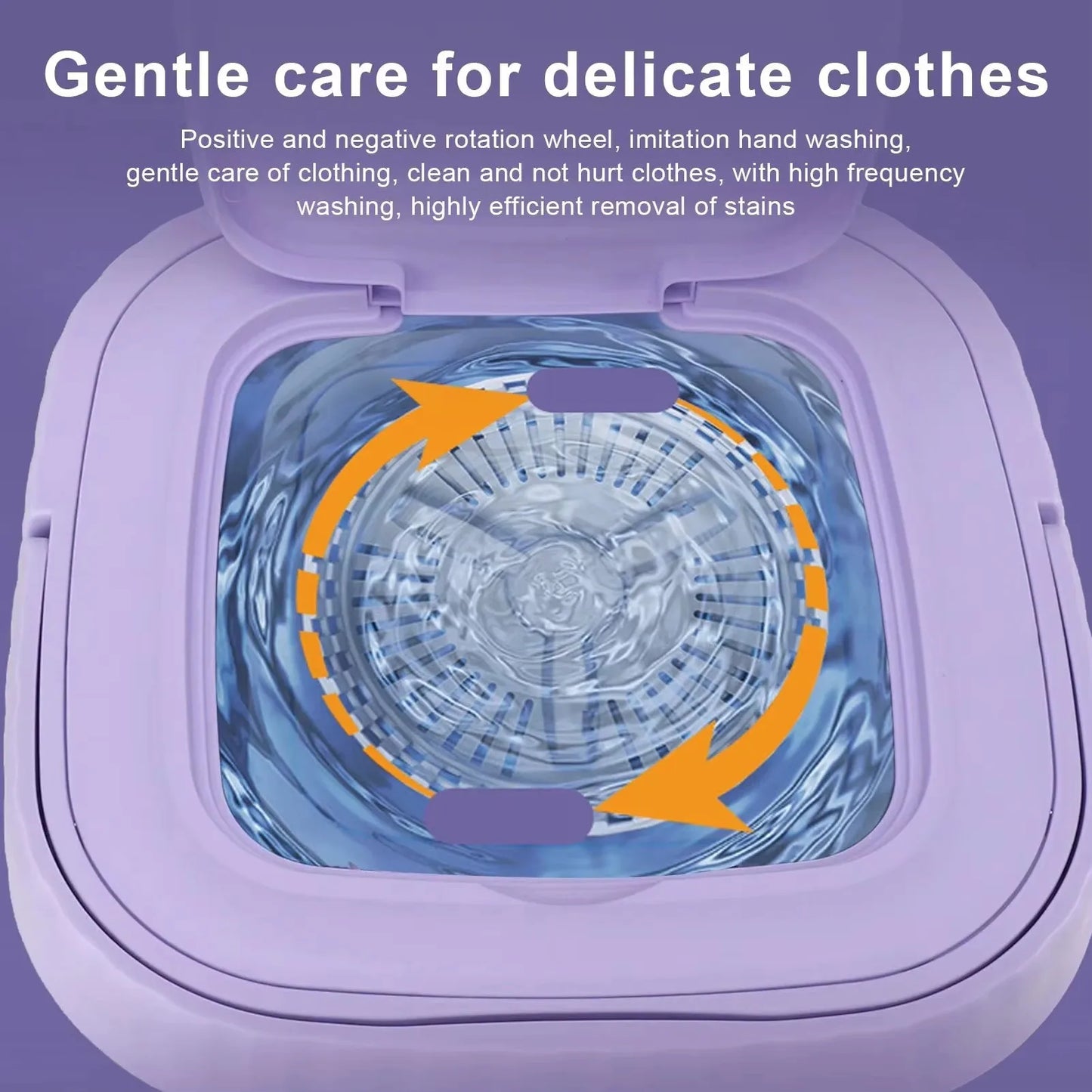 Portable Small Foldable Washing Machine with Spin Dryer For Socks Underwear Panties Washer