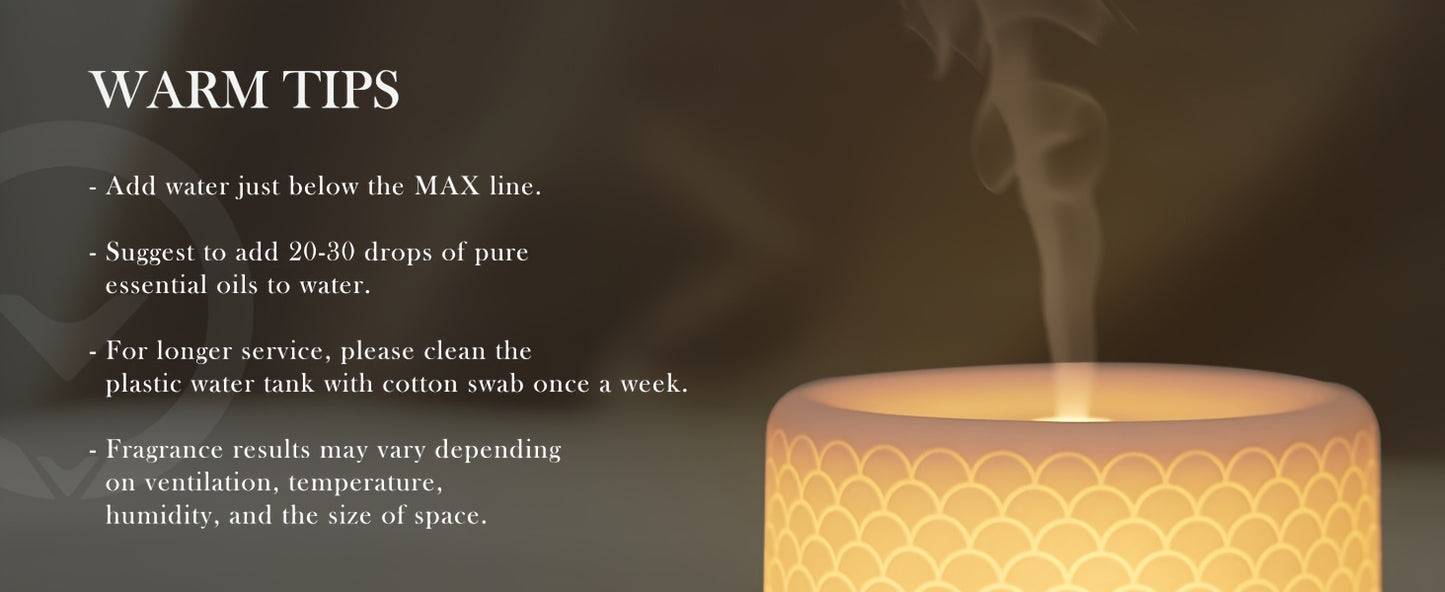 Essential Oil Diffuser, Ceramic Diffuser for Essential Oil Large Room Diffusers.