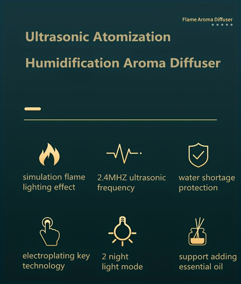 Warm Light Flame Humidifier