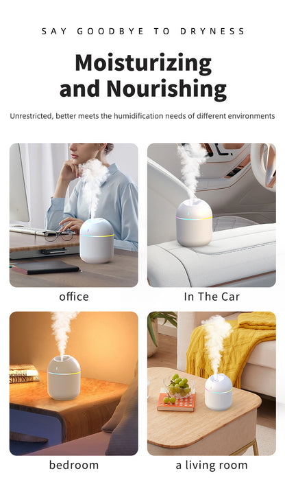 Air Humidifier Cool Mist Aroma Diffuser LED Night Light  power-off protect