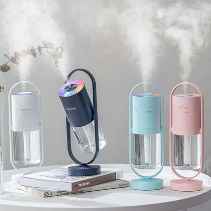 200ml LED Ultrasonic Humidifier - Whisper-Quiet Cool Mist, 7 Colorful Lights, Portable Mini Humidifier for Home, Office & Bedroom