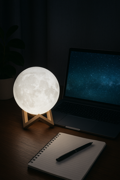 USB Rechargeable Moon Lamp (Lunar Ember)