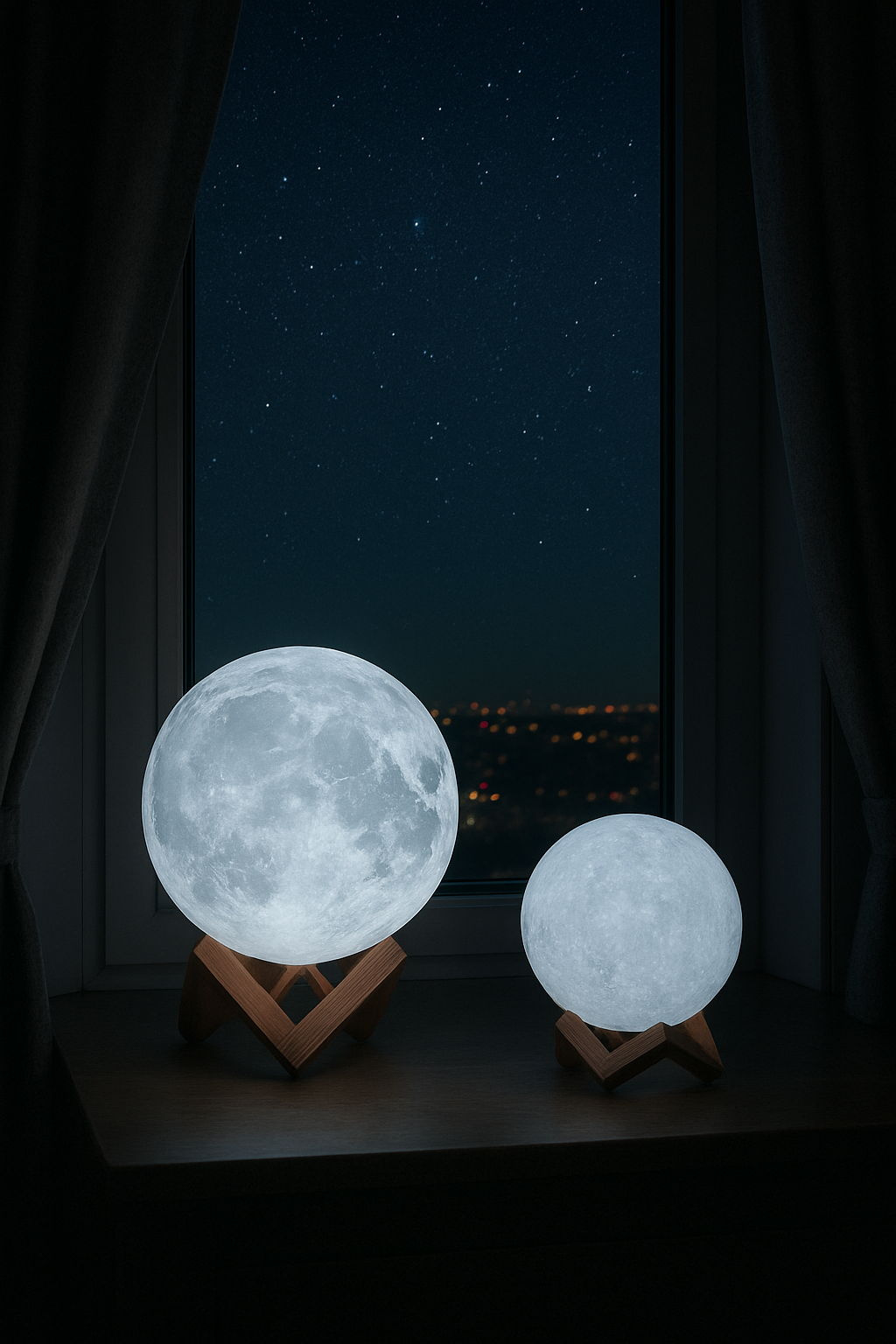 USB Rechargeable Moon Lamp (Lunar Ember)