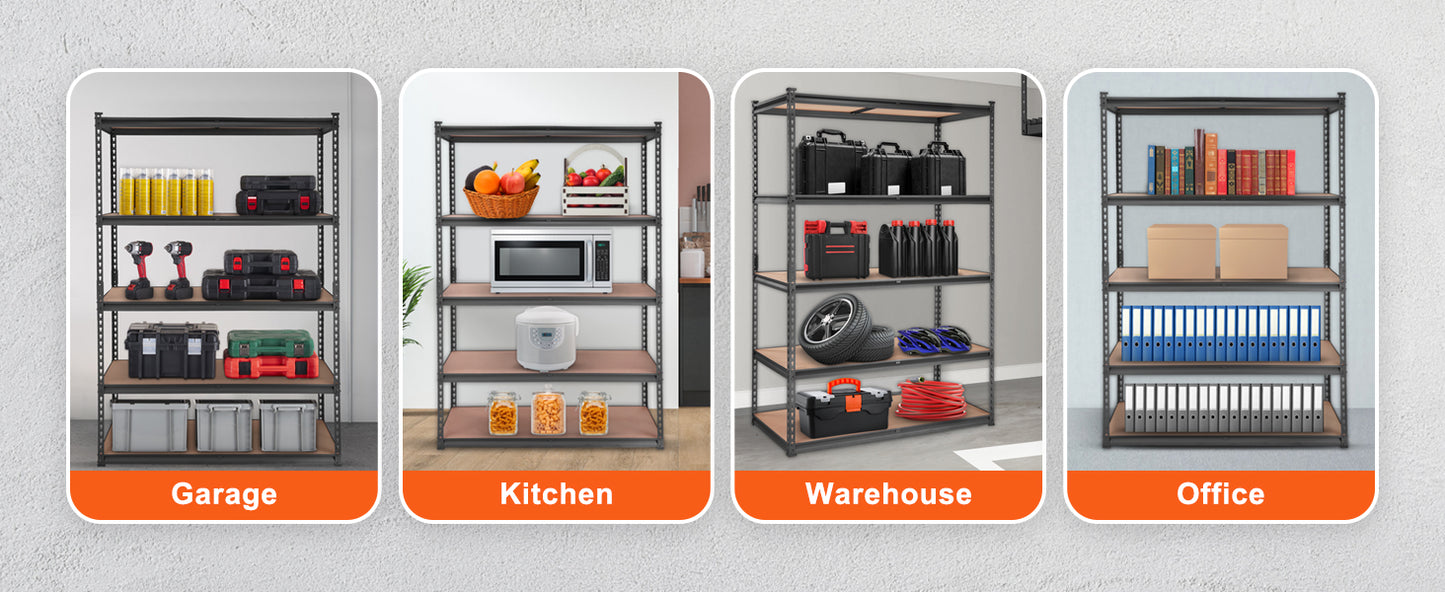 5 Layers Standing Storage Shelving Unit Heavy Duty Organizer